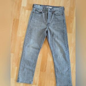 Levi's 501 Wedgie Straight Size 28 color gray